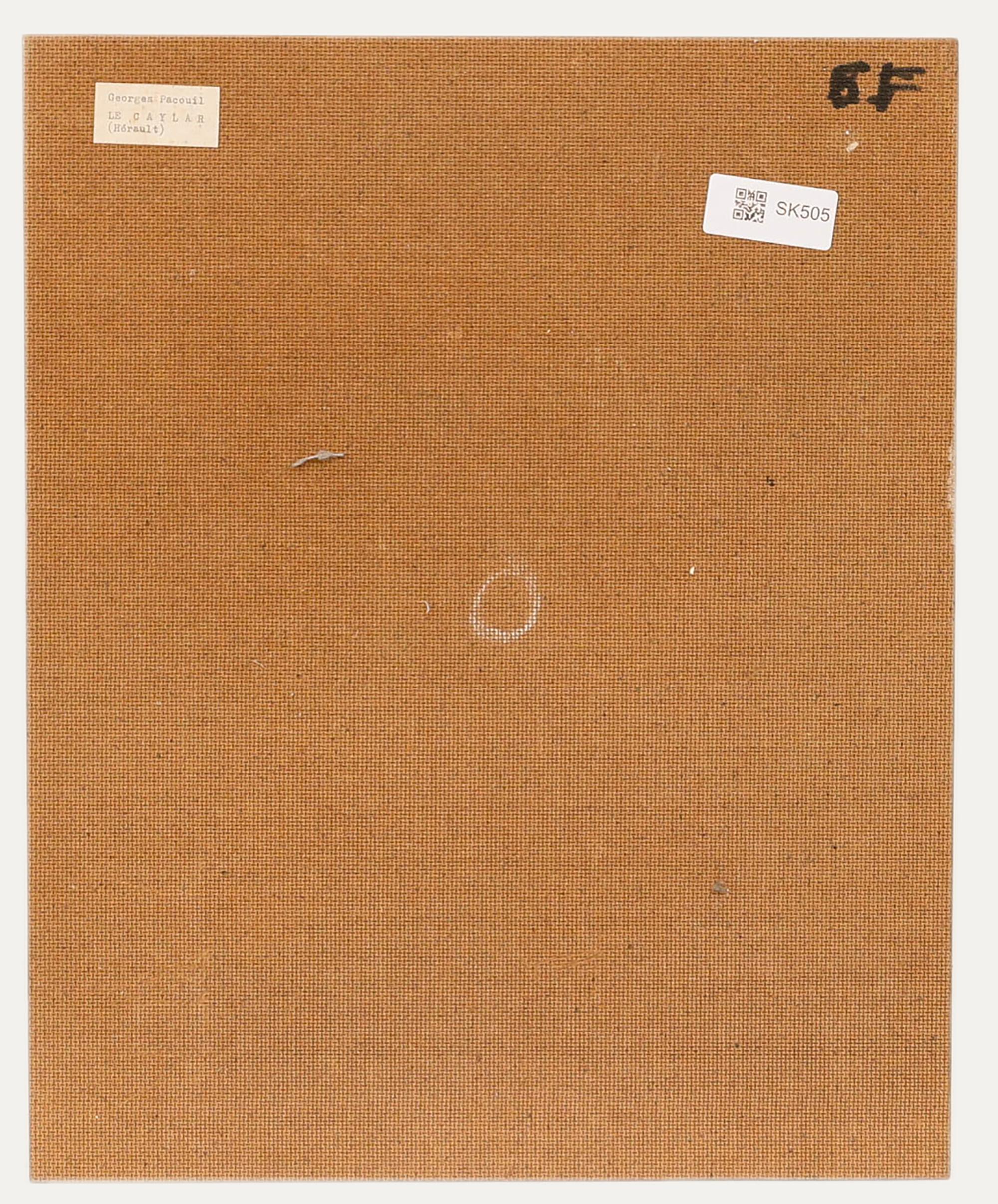 Georges Pacouil (1903-1996) - Ölgemälde, Das Uhrenaufsatz, Le Cayler, Mitte des 20. Jahrhunderts im Angebot 1