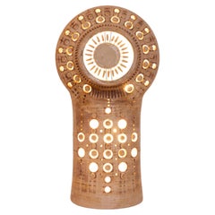 Georges Pelletier, 1966 Keramik Sun Tischlampe von Benjamin Pelletier 2026