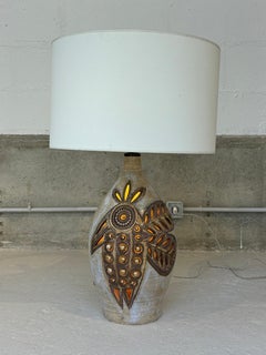 Lampe en céramique de Georges Pelletier, Design/One, 28cm de diamètre, 1965