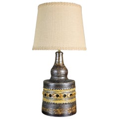 Georges Pelletier ceramic lamp with double lighting, France, 1960s