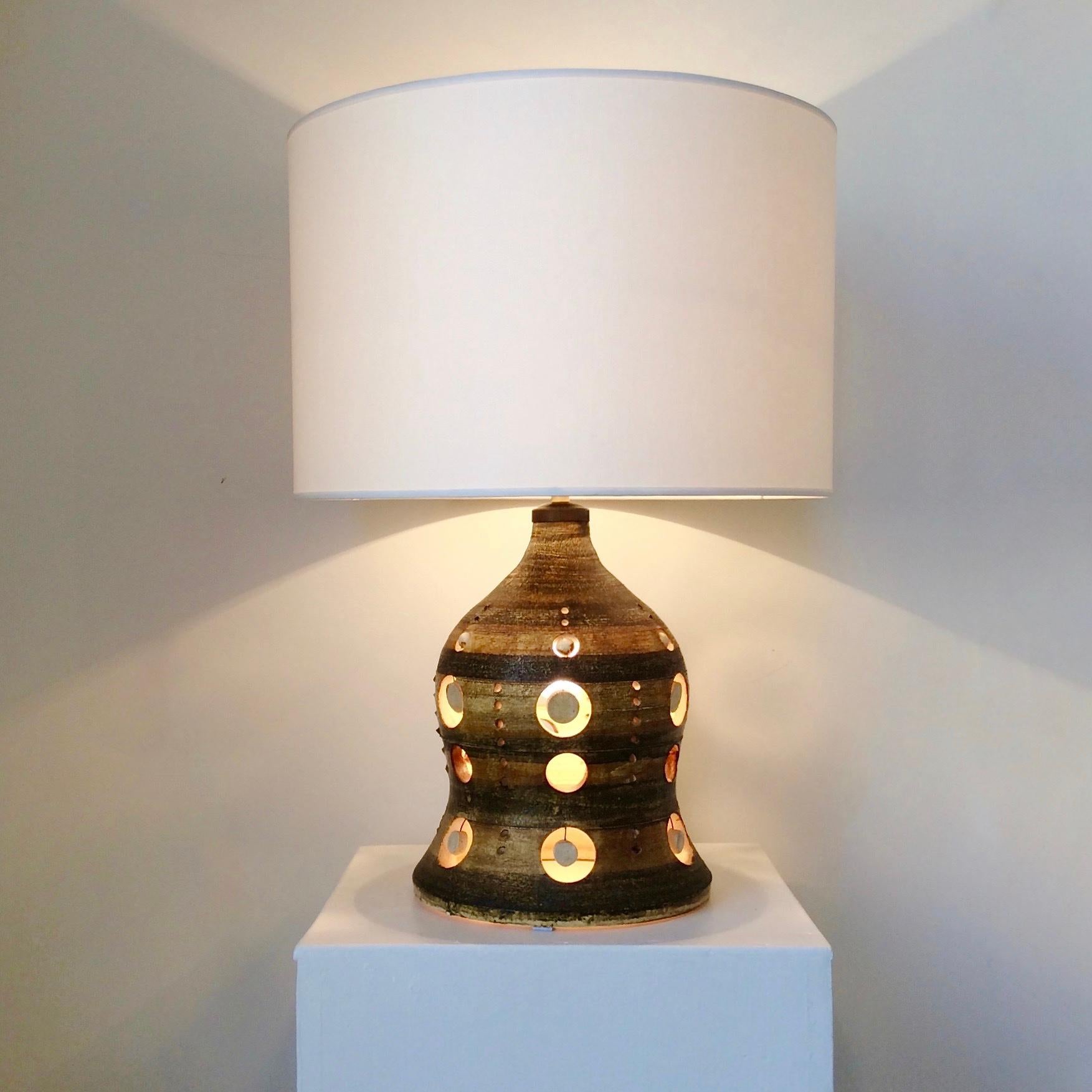 Georges Pelletier Ceramic Table Lamp, circa 1970, France 4