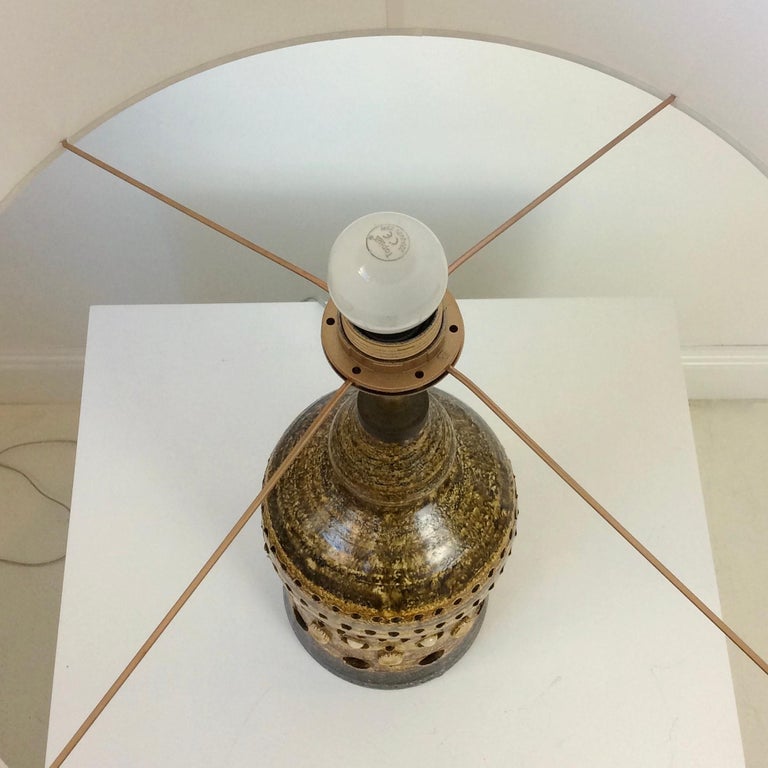 Georges Pelletier Ceramic Table Lamp, circa 1970, France 5
