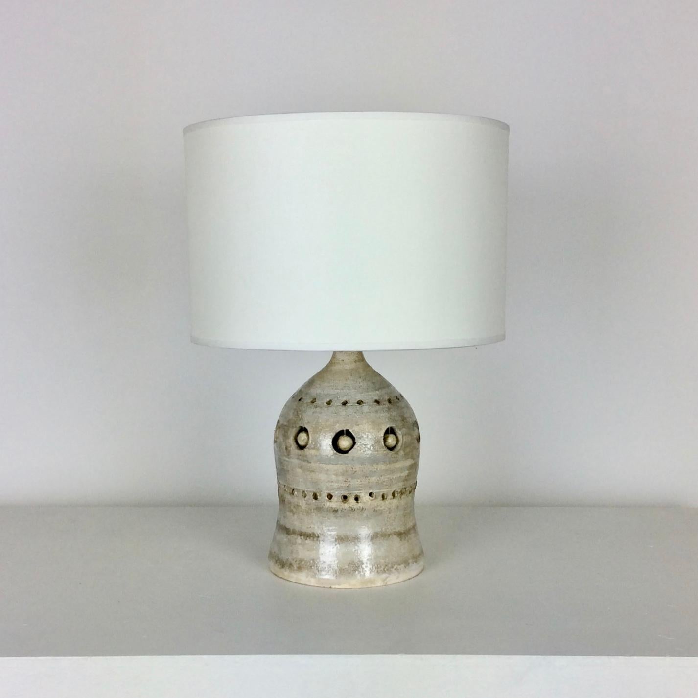 Glazed Georges Pelletier Ceramic Table Lamp, circa 1970, France