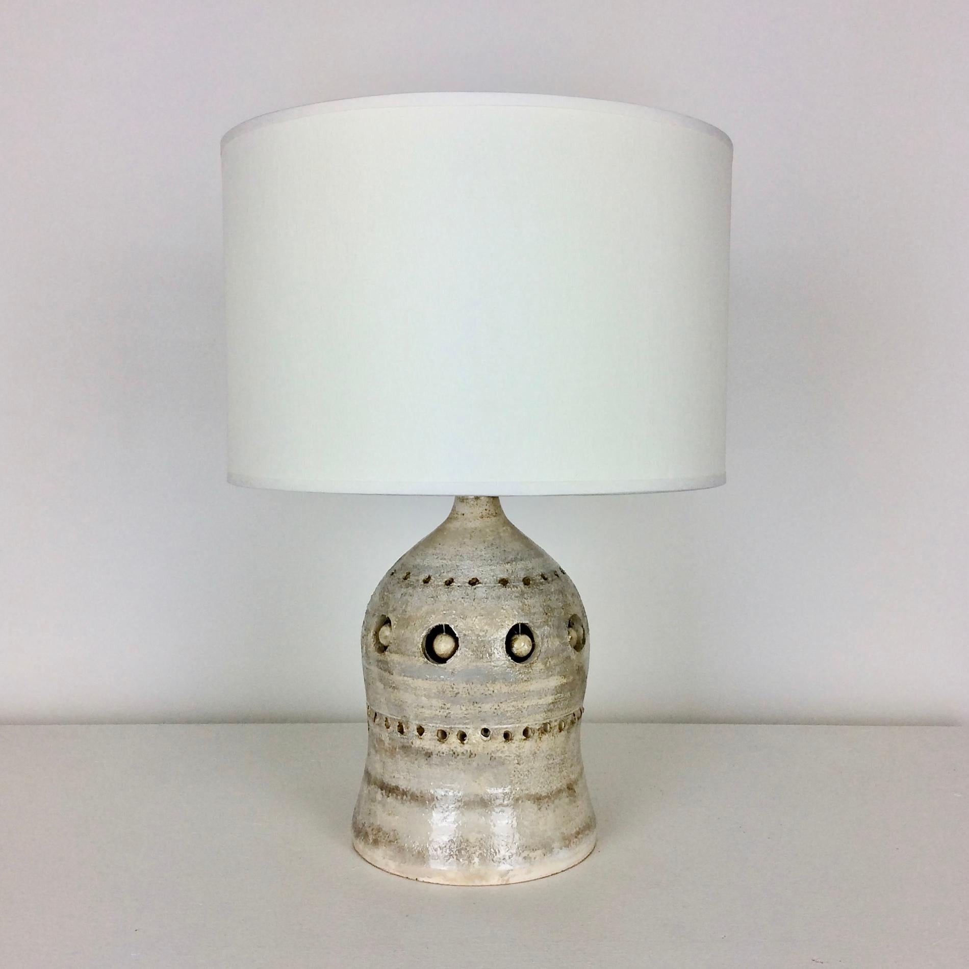 Georges Pelletier Ceramic Table Lamp, circa 1970, France In Good Condition In Brussels, BE