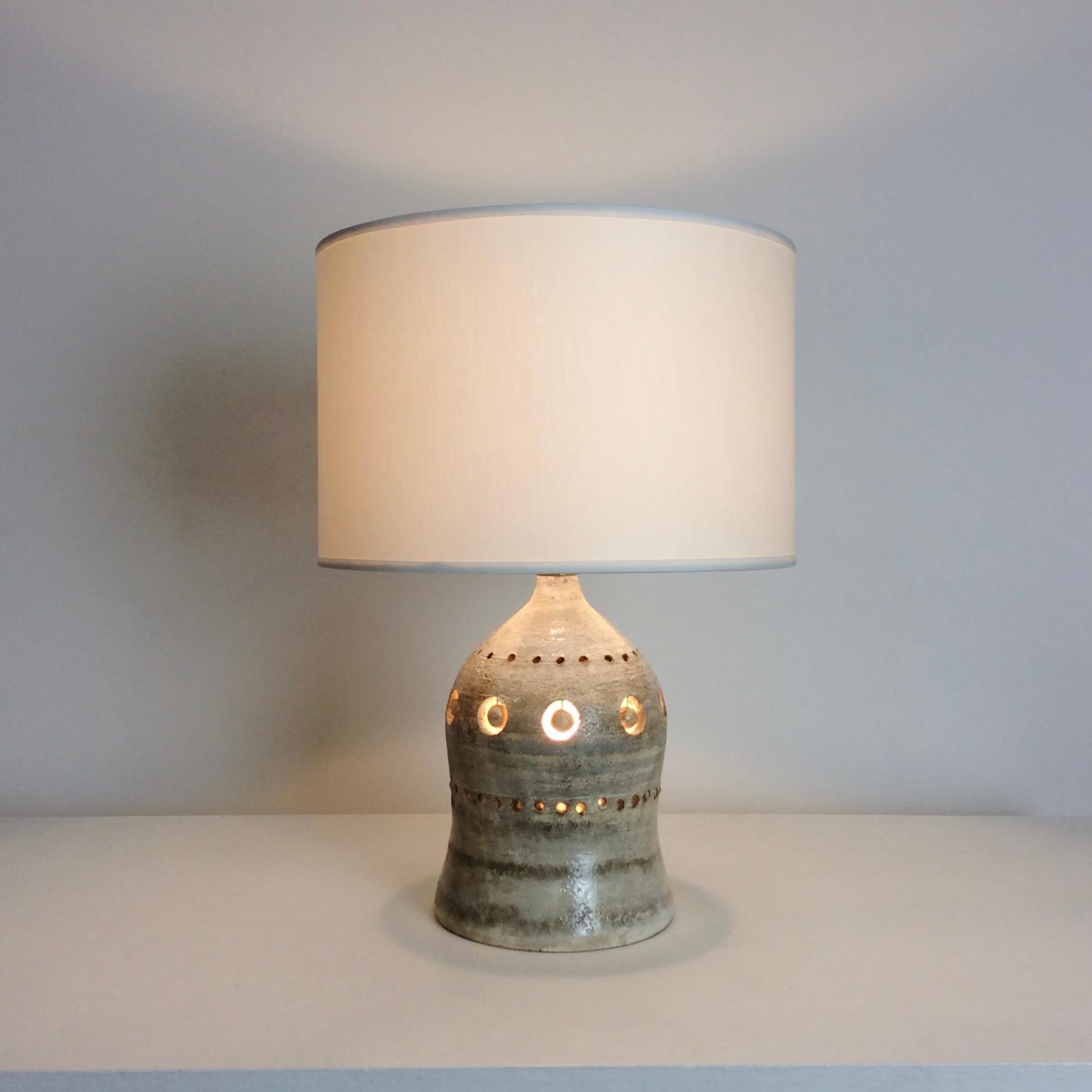 Late 20th Century Georges Pelletier Ceramic Table Lamp, circa 1970, France