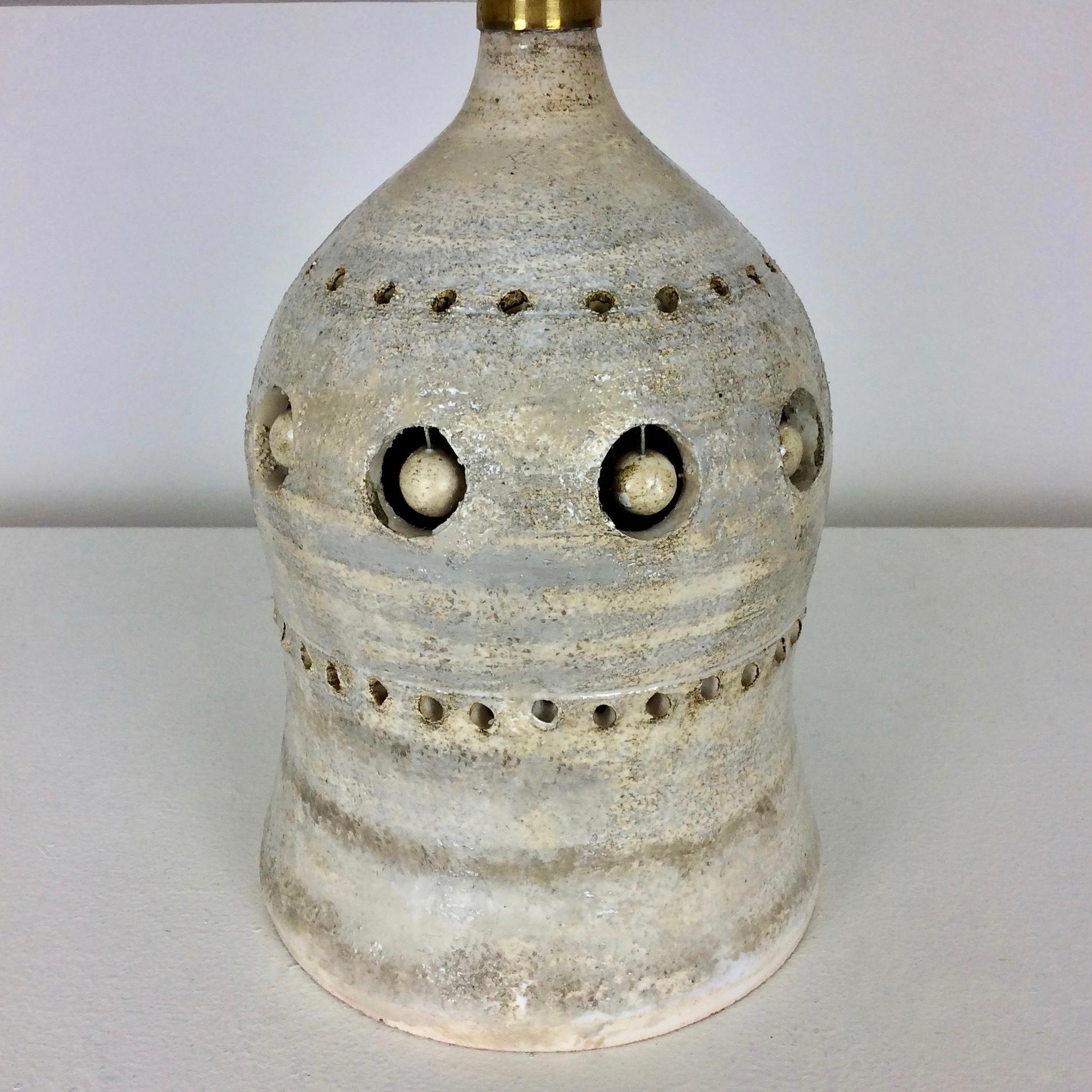 Georges Pelletier Ceramic Table Lamp, circa 1970, France 1