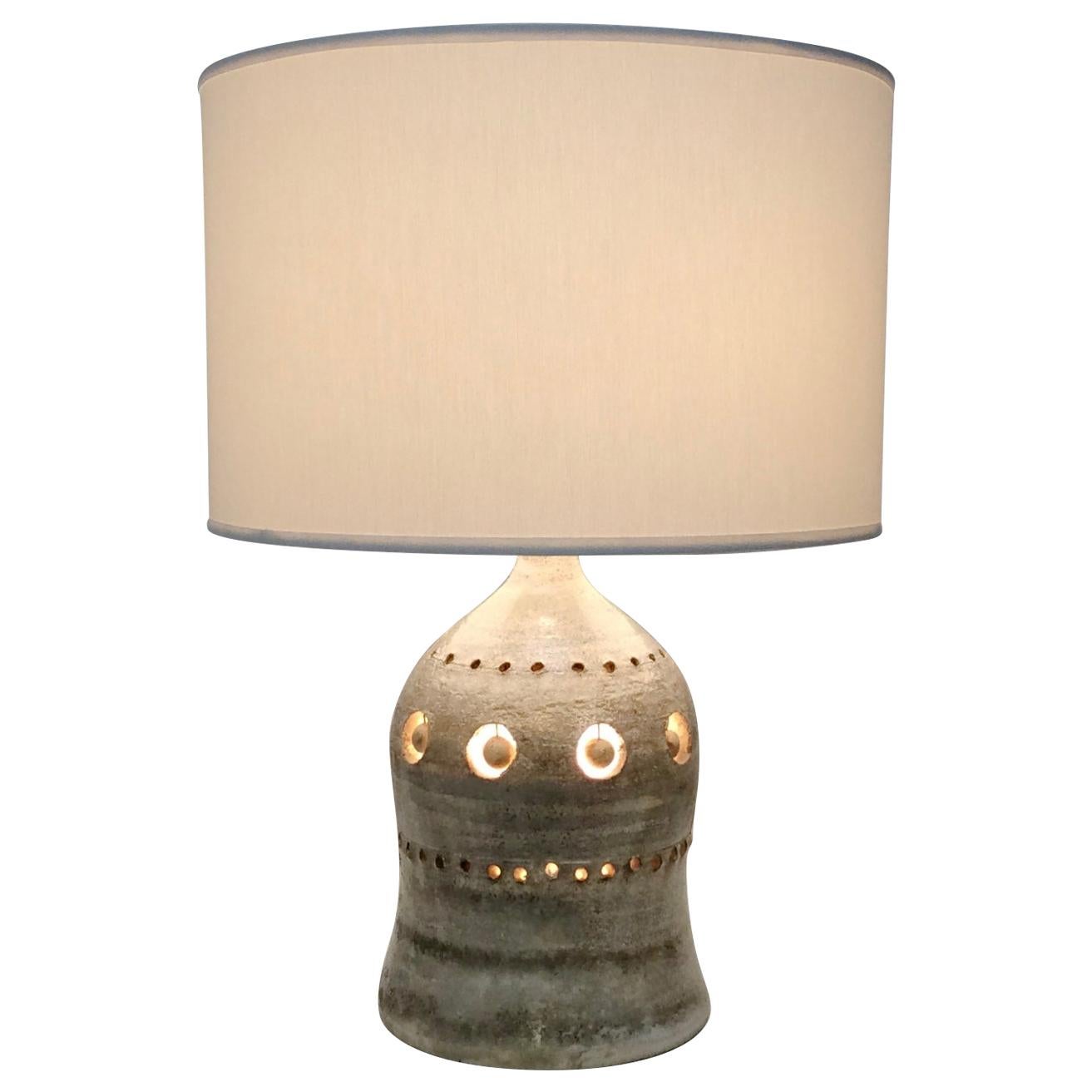 Georges Pelletier Ceramic Table Lamp, circa 1970, France