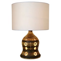 Georges Pelletier Ceramic Table Lamp, circa 1970, France