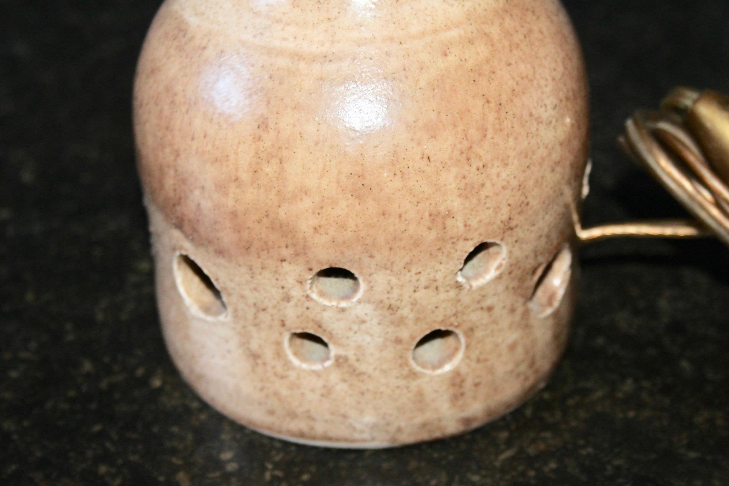 French Georges Pelletier Ceramic Table Lamp