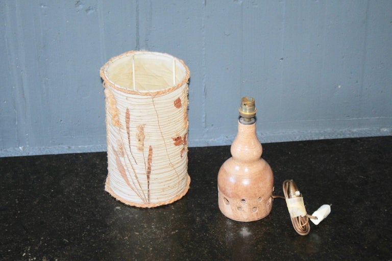 Late 20th Century Georges Pelletier Ceramic Table Lamp For Sale
