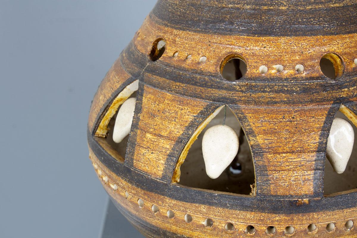 Lampe de table en céramique Georges Pelletier, France, années 1970 en vente 2