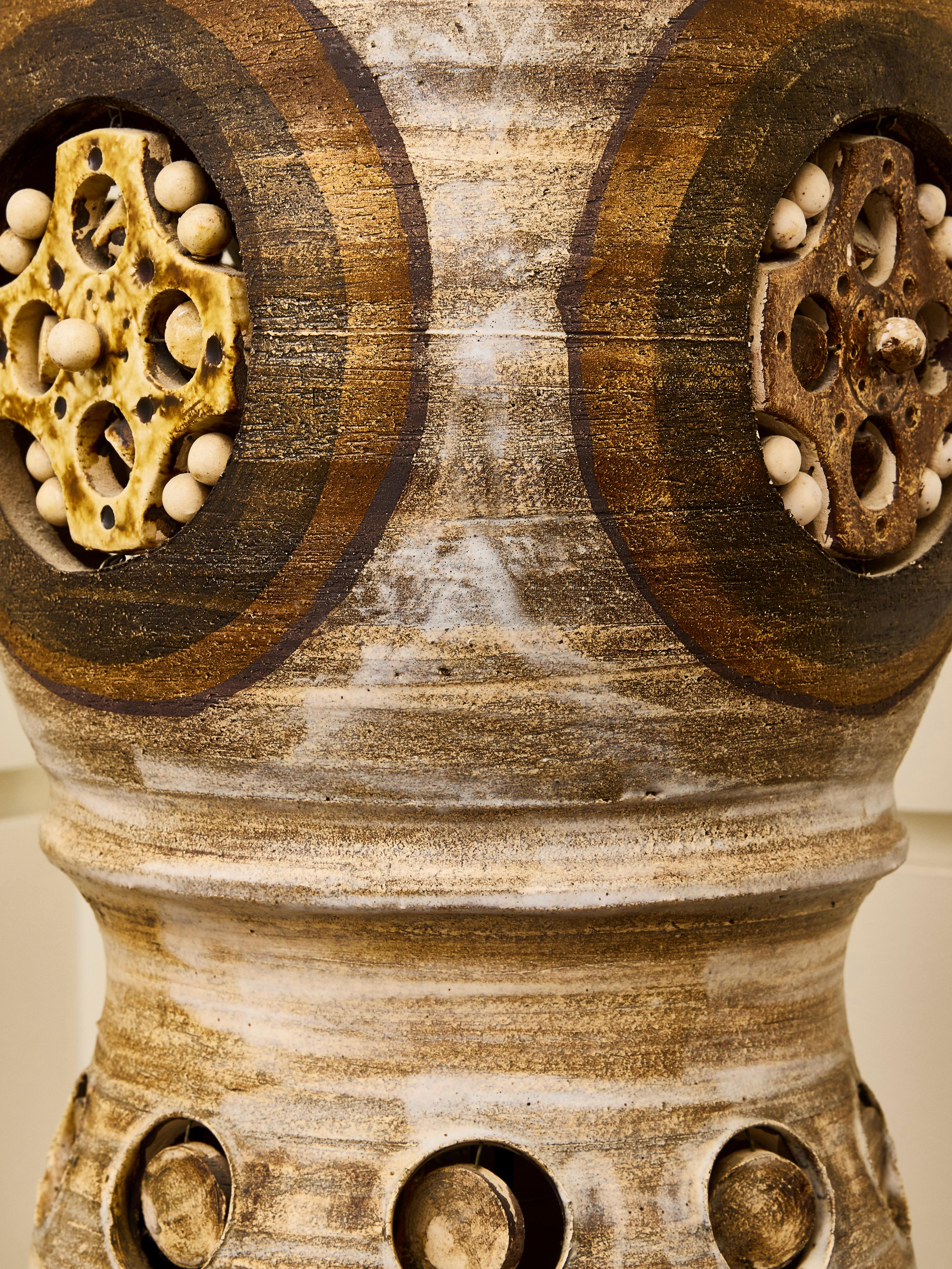 Lampe de table décorative en céramique Georges Pelletier en vente 4