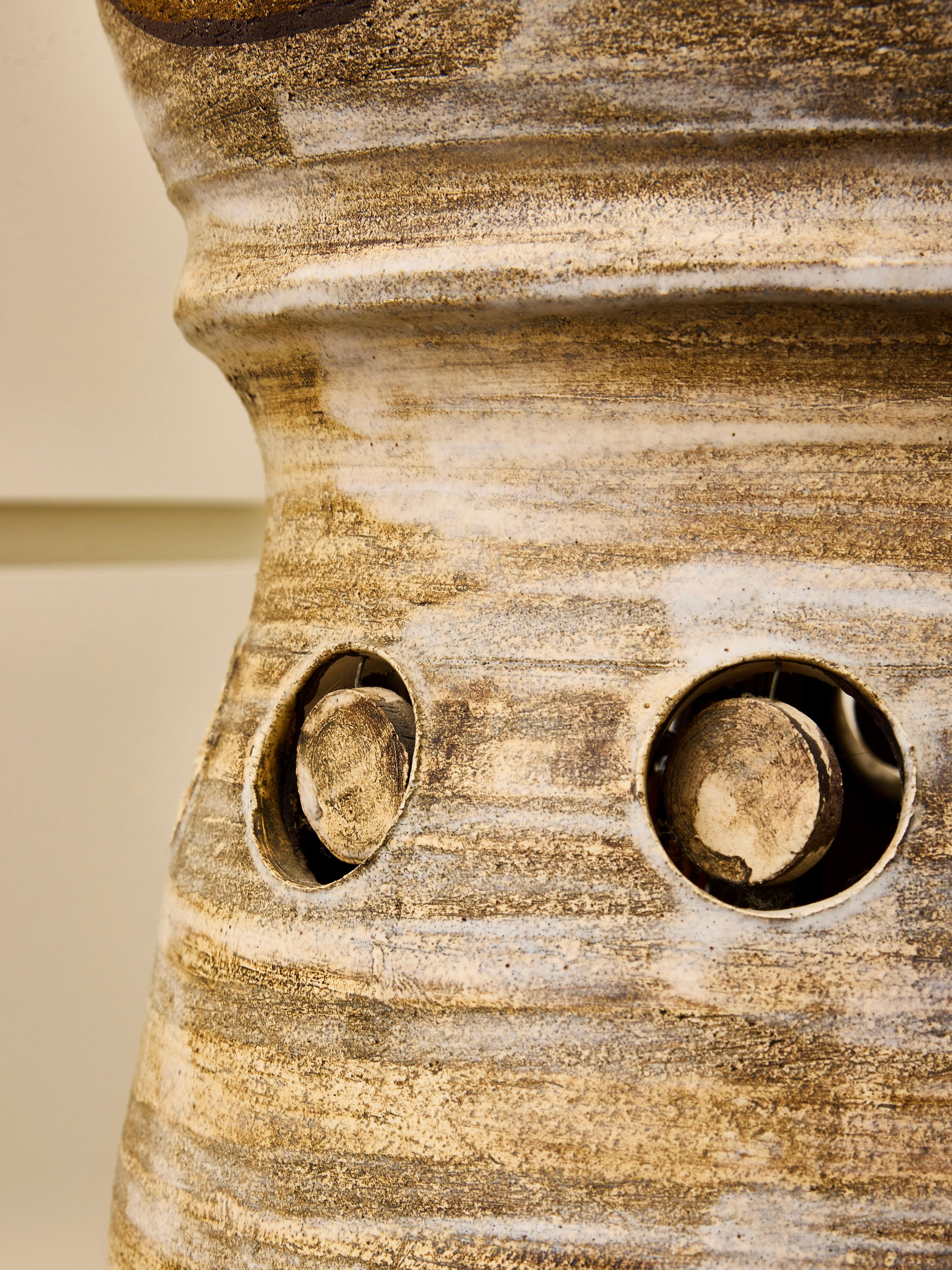 Lampe de table décorative en céramique Georges Pelletier en vente 2