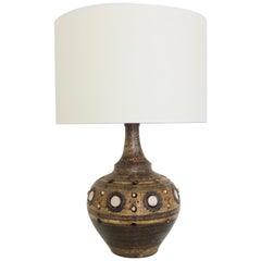 Georges Pelletier Large Ceramic Table Lamp, circa 1970, France