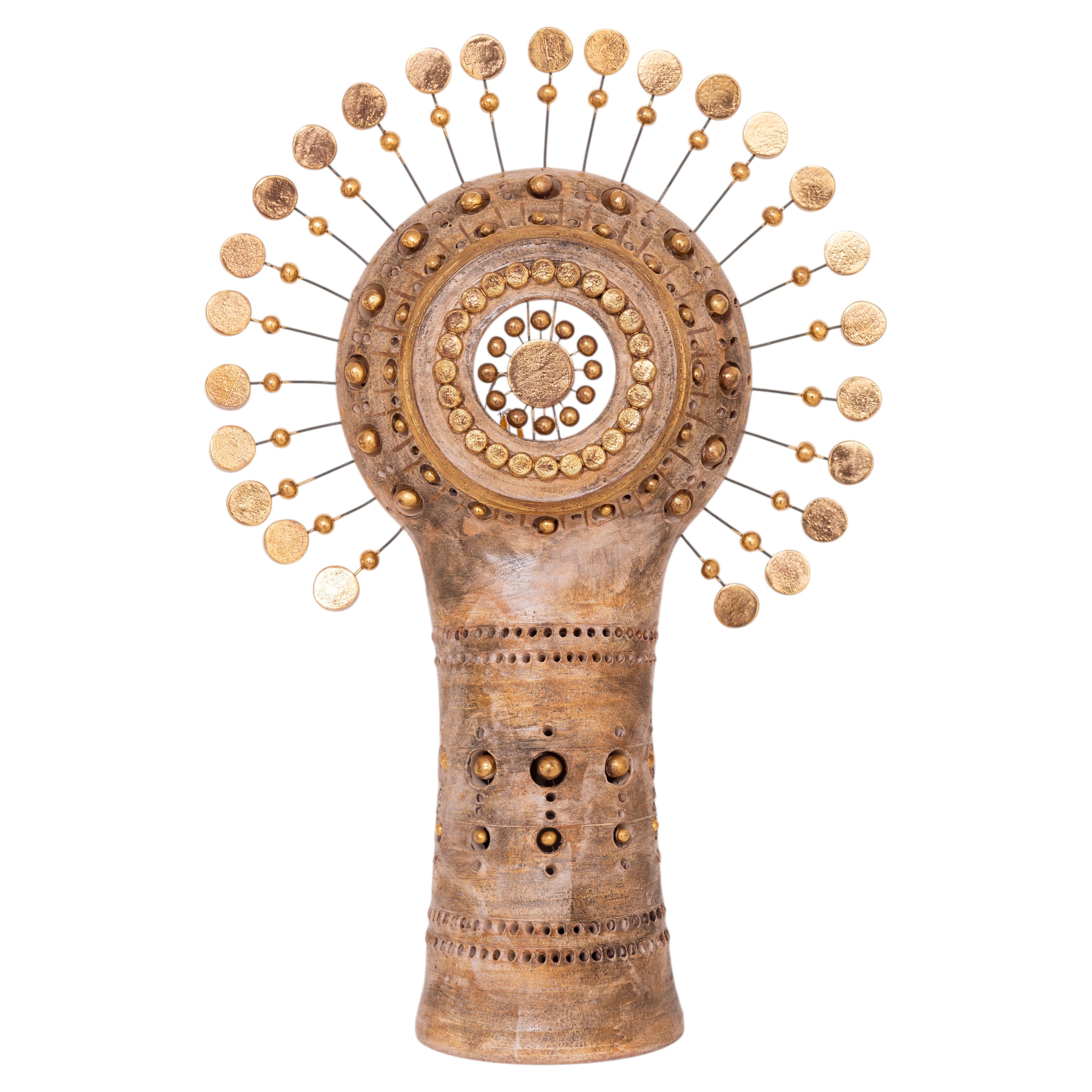 Georges Pelletier Sun Table Ceramic Lamp brown & gold by Benjamin Pelletier 2026