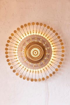 Georges Pelletier, Lampada da parete “Sun”, ceramica oro bianco di Benjamin Pelletier 2026