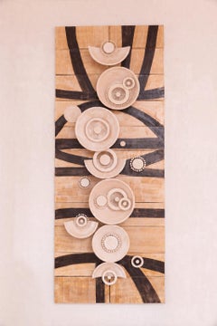 Georges Pelletier, scultura da parete in ceramica e legno “Sunshine”, Benjamin Pelletier, 2026