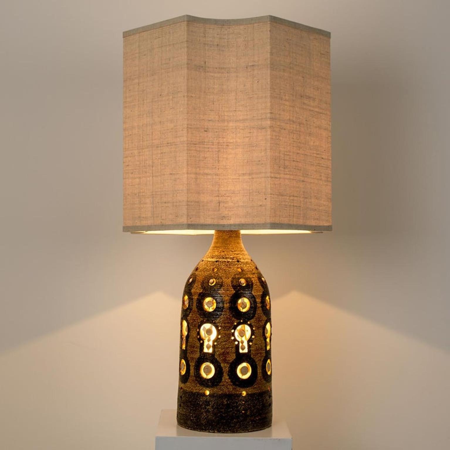 French Georges Pelletier Table Lamp, circa 1970, France