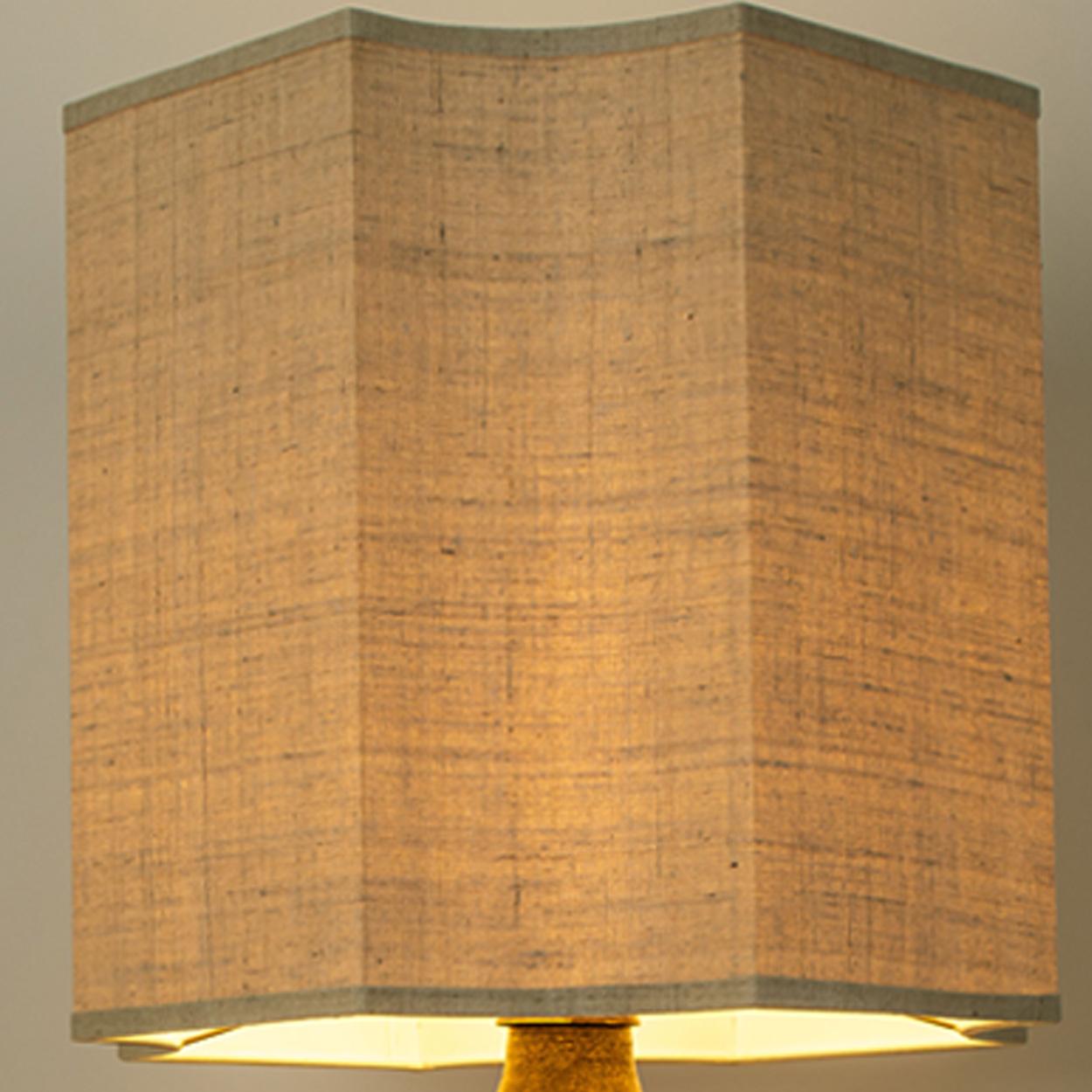 Lámpara de mesa Georges Pelletier, circa 1970, Francia Pintado a mano en venta