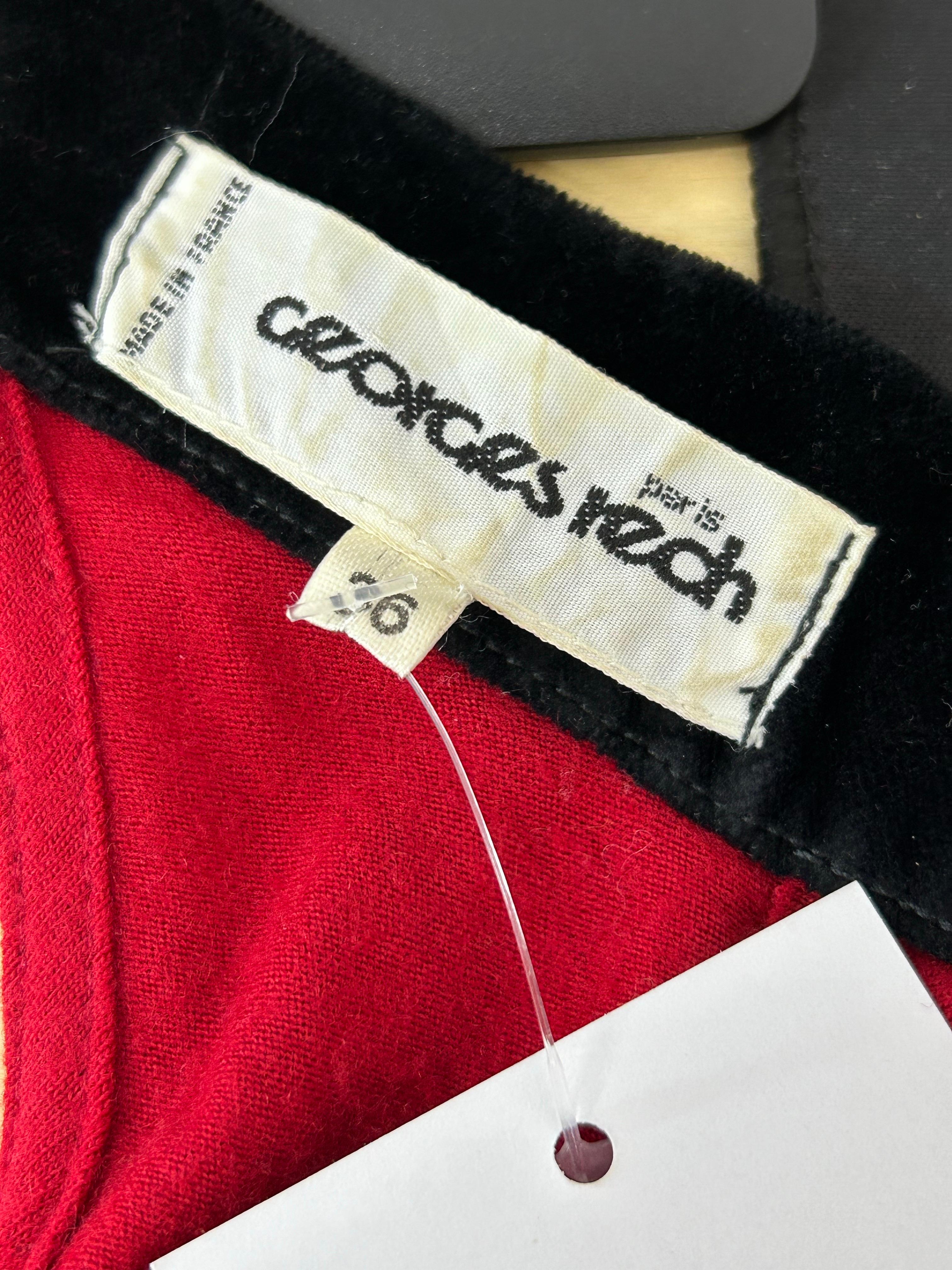 Georges Rech - Vestito vintage in velluto a blocchi di colore - taglia FR 36 In condizioni buone a Amman, JO