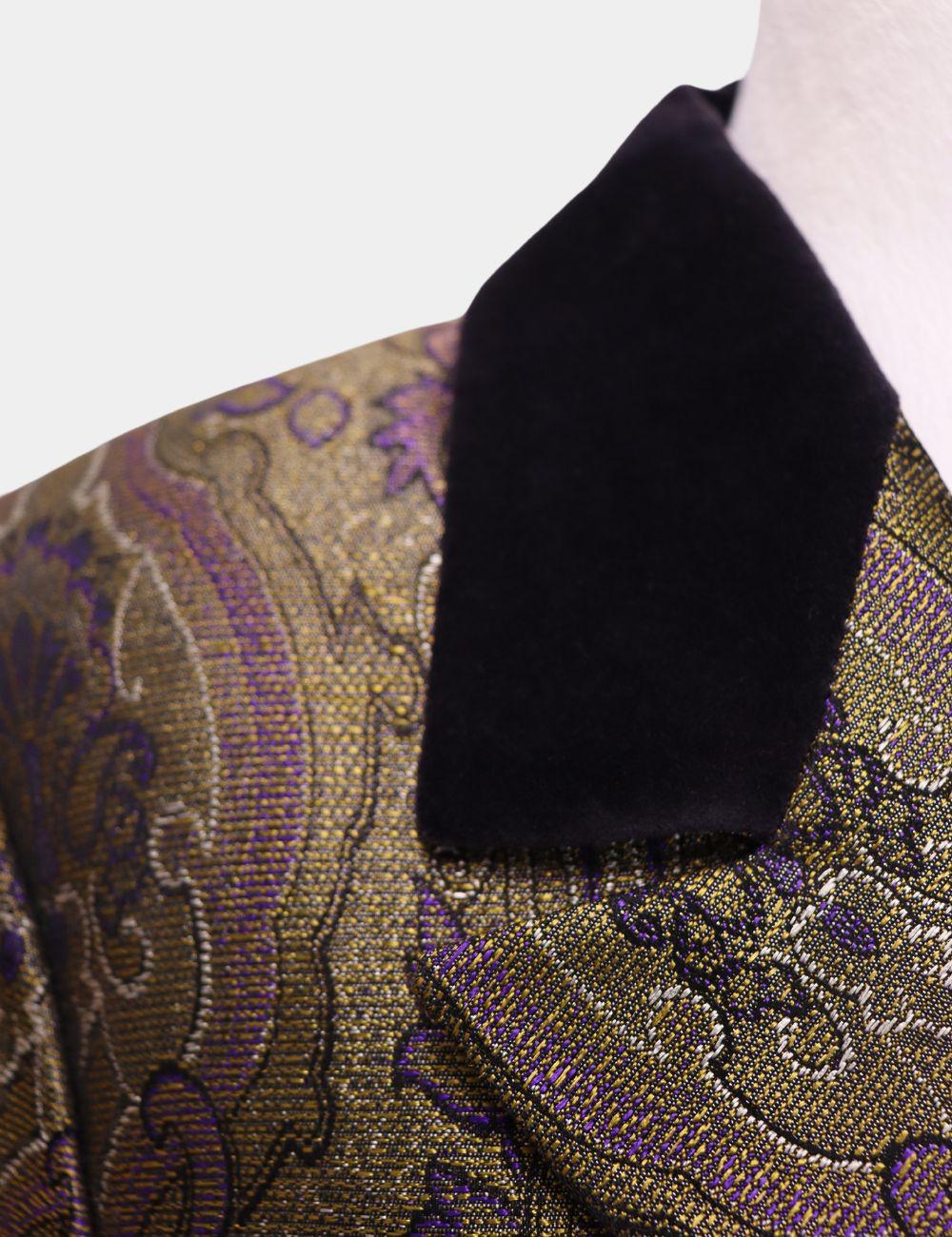 Black Georges Rech Vintage Victorian Style Cotton Blend Blazer EU 36