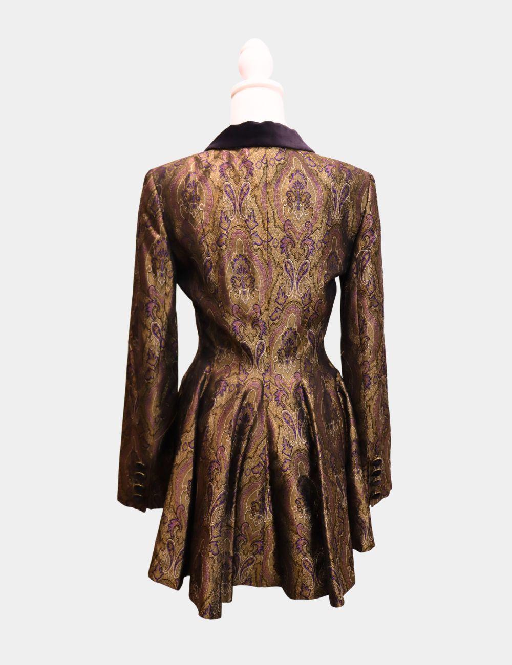Women's Georges Rech Vintage Victorian Style Cotton Blend Blazer EU 36
