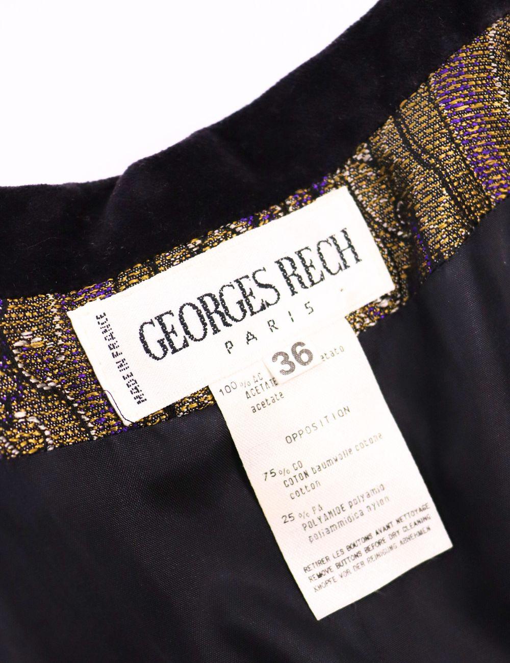 Georges Rech Vintage Victorian Style Cotton Blend Blazer EU 36 1