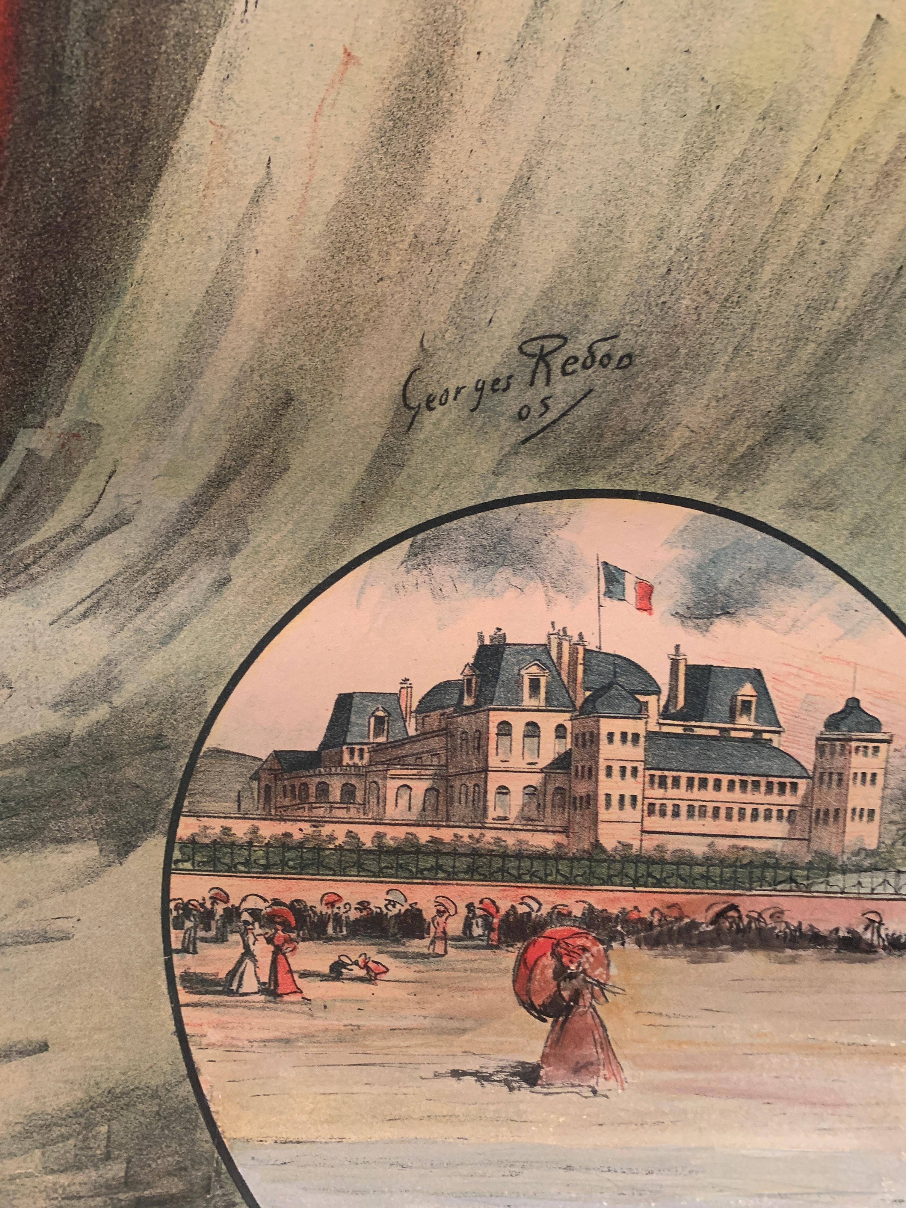 Antikes französisches Originalplakat, „Boulogne S.Mer“, Georges Redon, Lithographie im Angebot 6