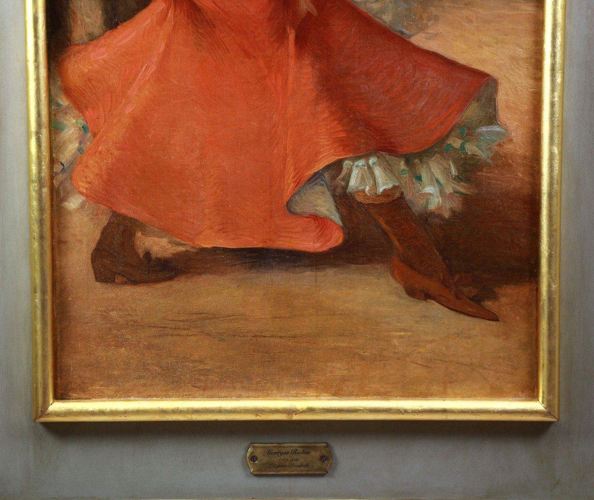 Großes Ölgemälde auf Leinwand Belle Epoque, Jugendstil, Ölgemälde (Französische Schule), Painting, von Georges Redon (1869-1943)