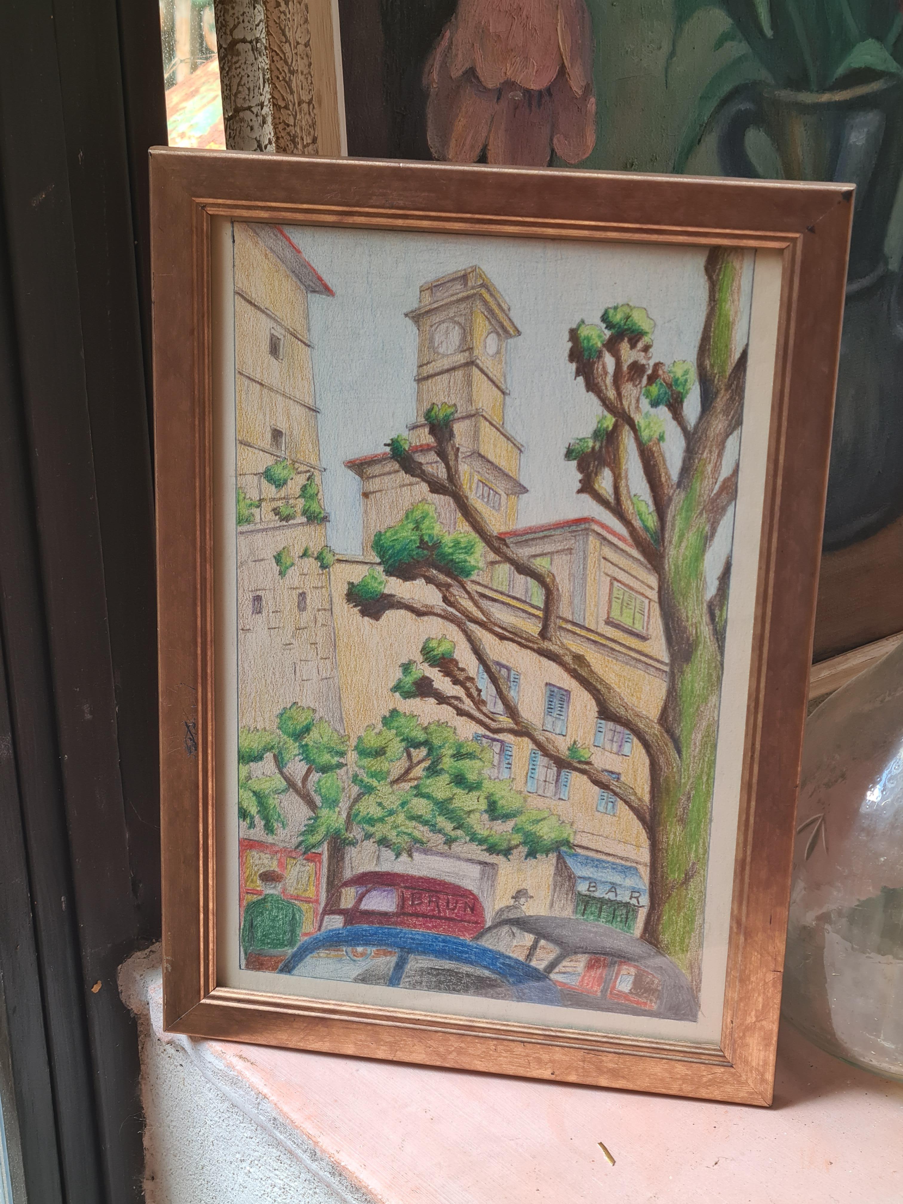 Disegno francese di metà secolo, 'Ligne Claire' dopo Hergé, Grasse, Sud della Francia in vendita 5