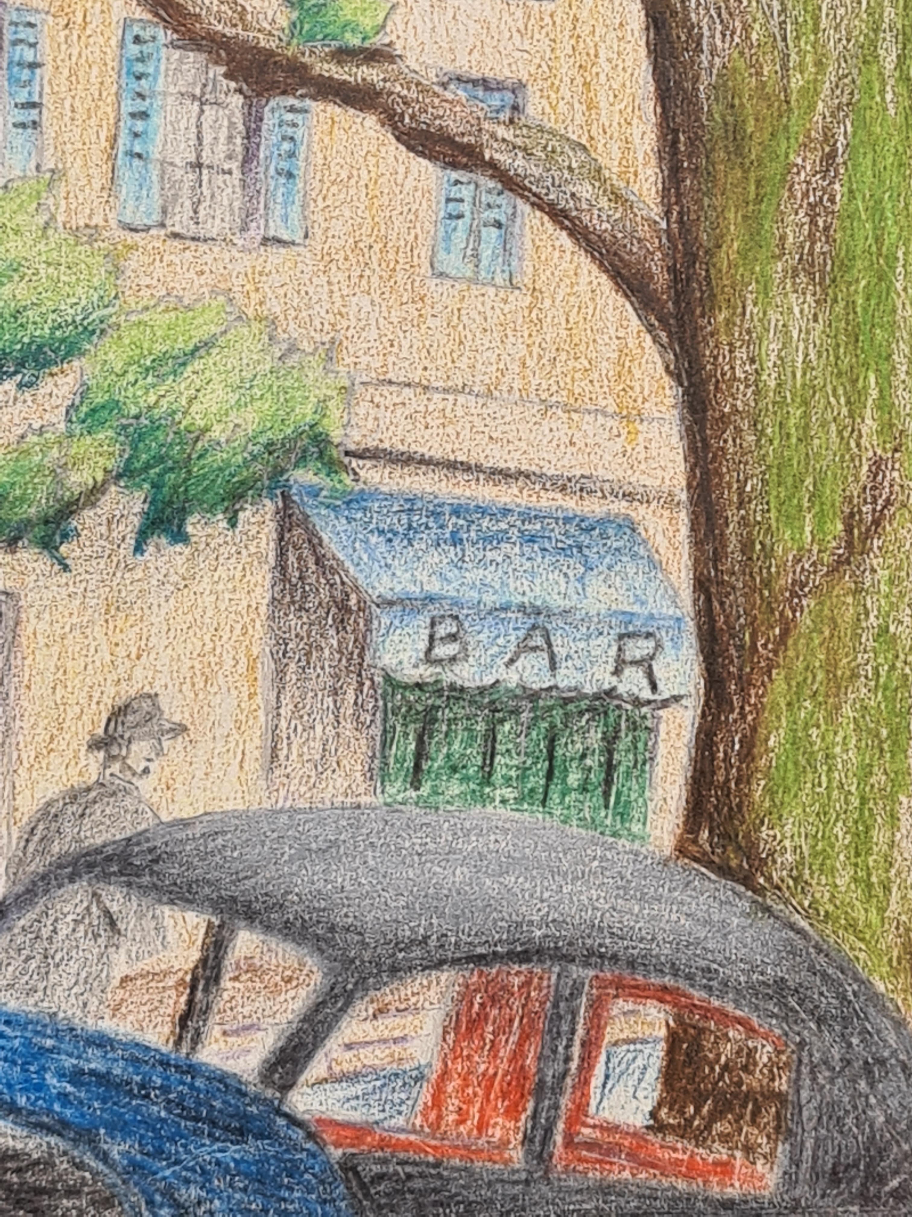 Disegno francese di metà secolo, 'Ligne Claire' dopo Hergé, Grasse, Sud della Francia in vendita 2