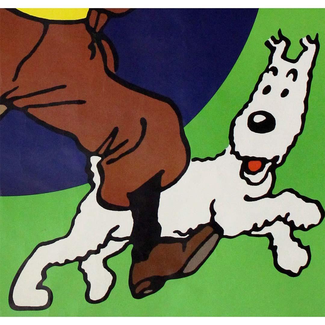 2000 original advertising poster for the GEO magazine - Tintin For Sale 1