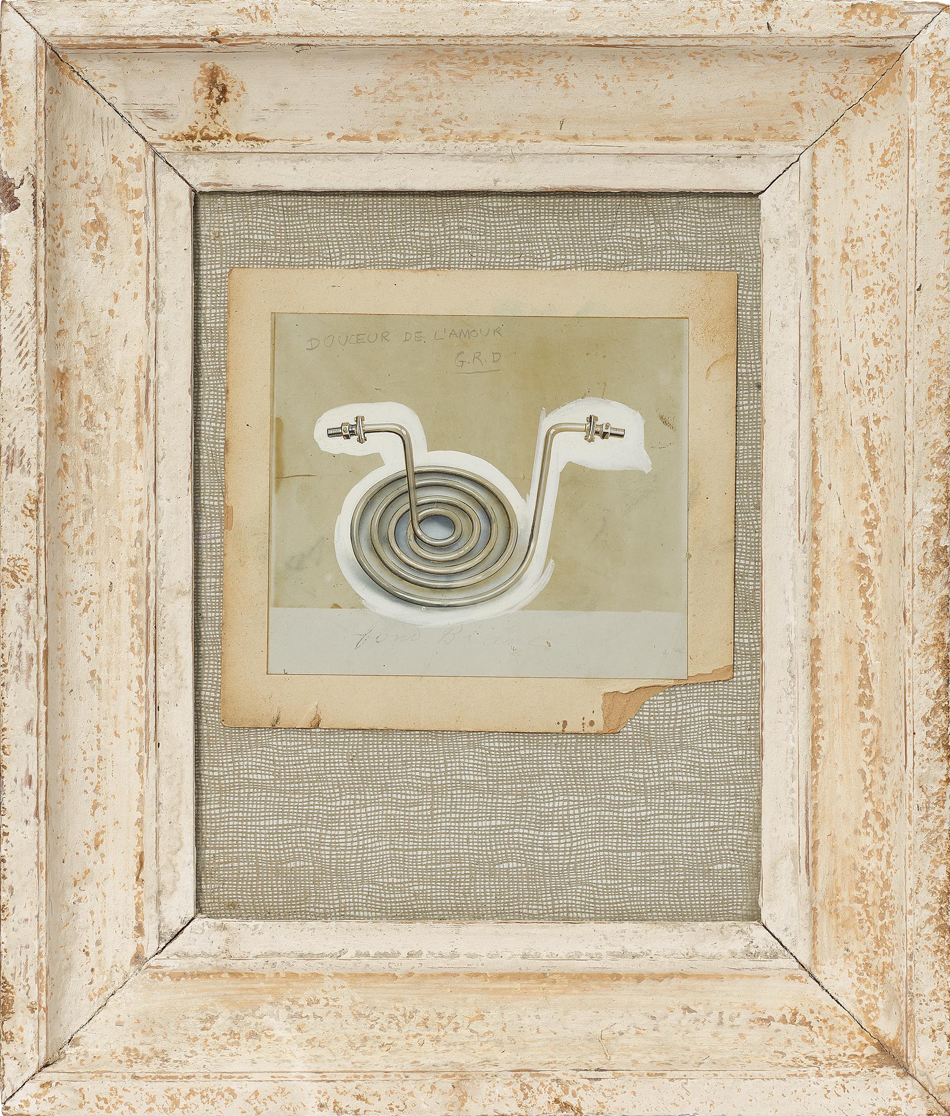 Douceur de l'Amour Mixed Media Artwork, Dada Style, Circa 1921