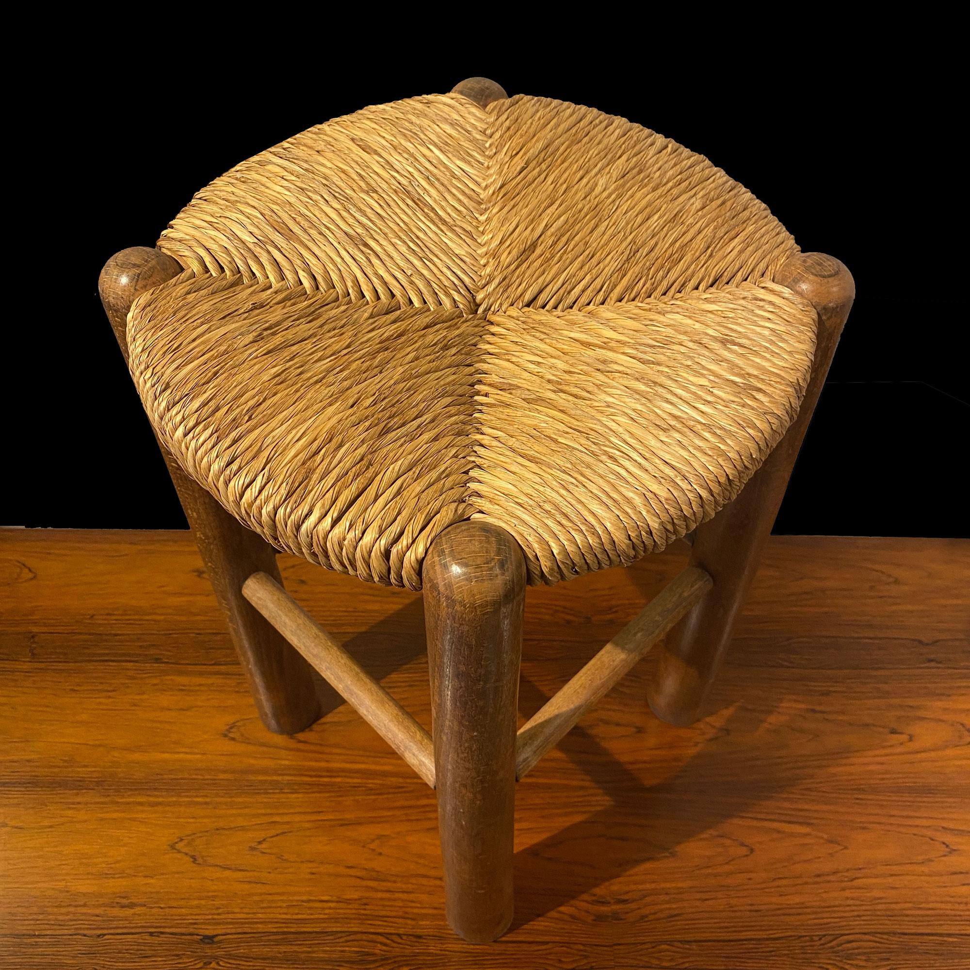 Mid-Century Modern Georges Robert ( Perriand cabinet marker ) stool For Sale