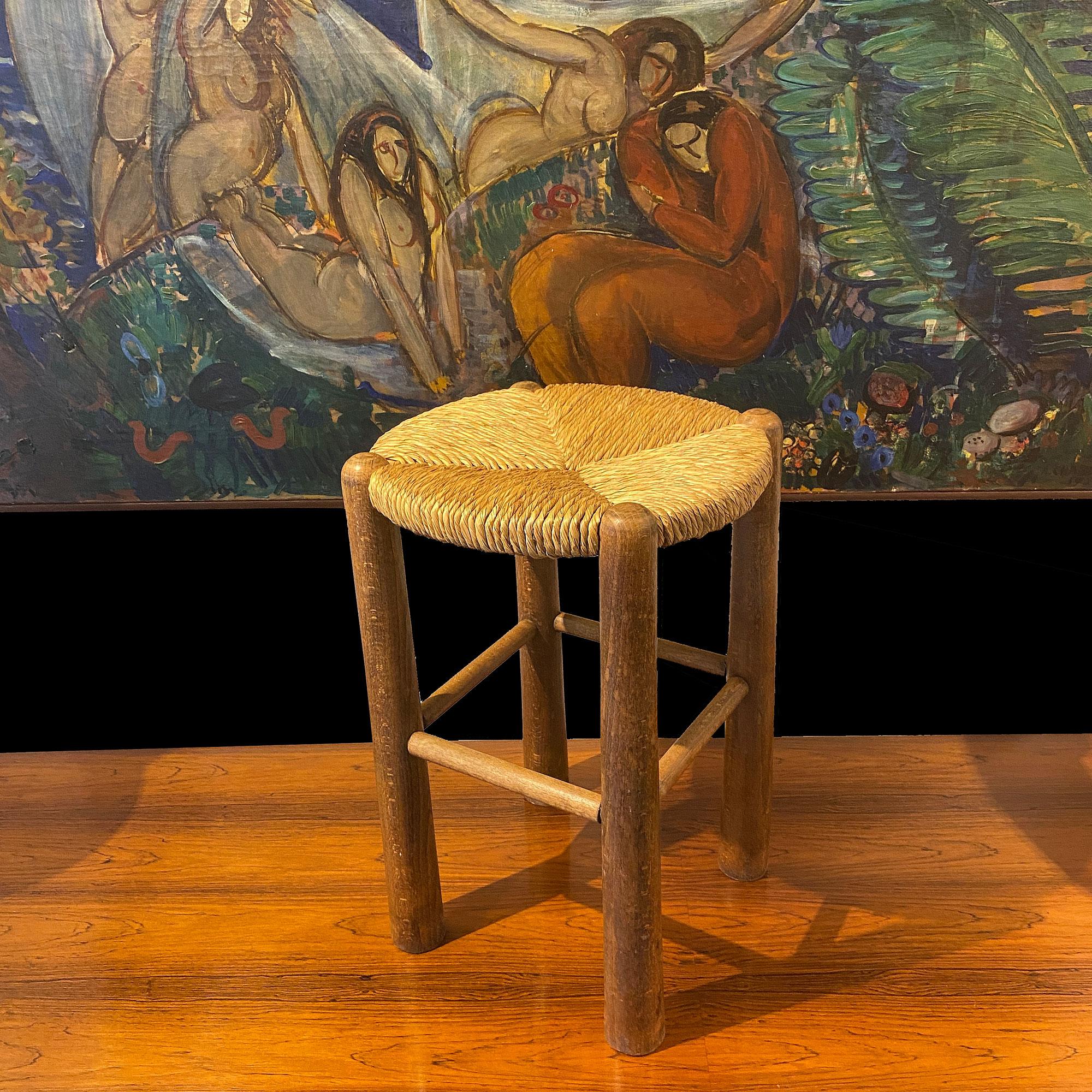 French Georges Robert ( Perriand cabinet marker ) stool For Sale