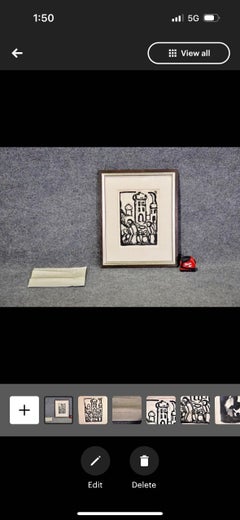 Georges Rouault Gravure à l'eau-forte intitulée Le Christ et les enfants 1935 Art mural