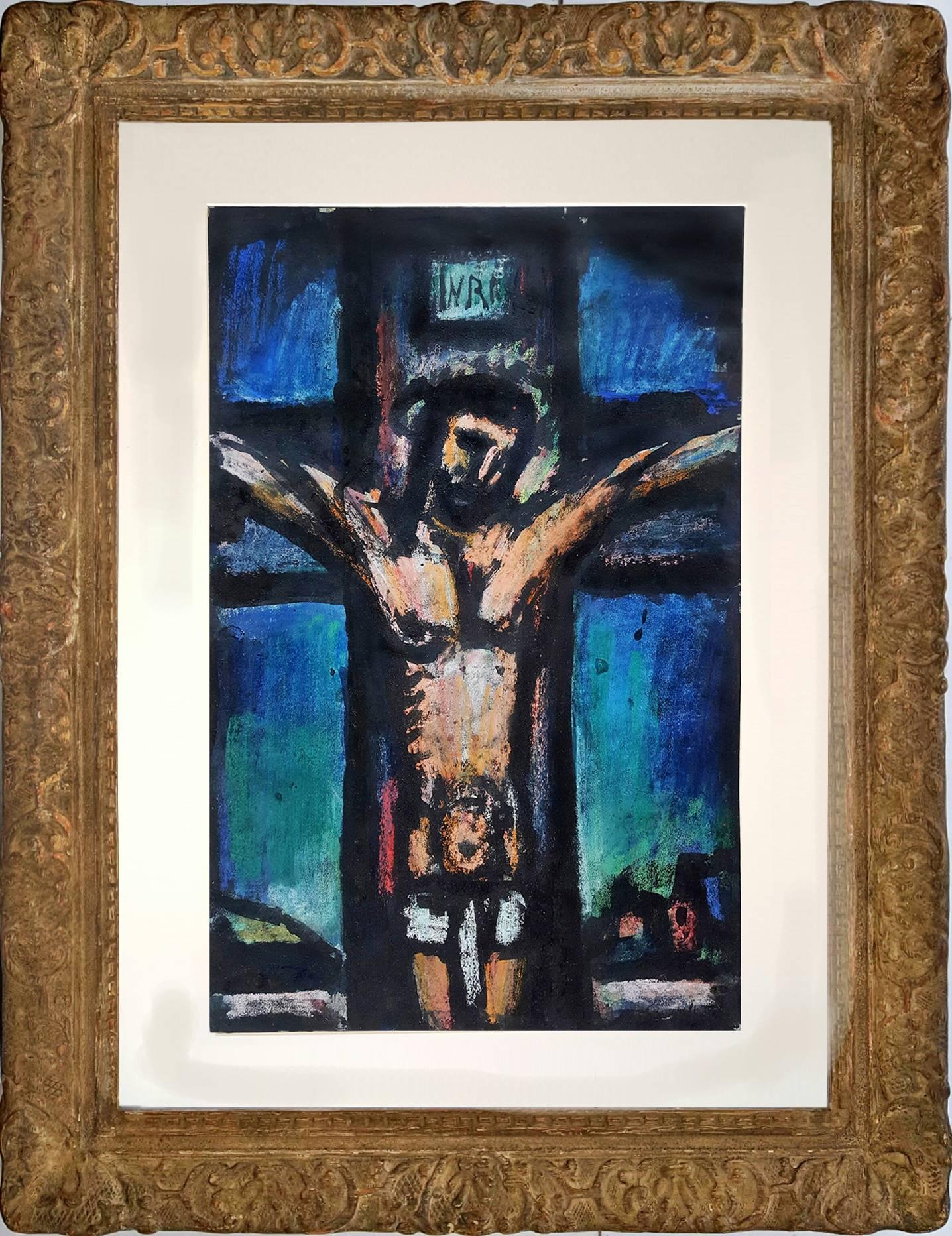 Crucifixion:  from the The Lewisohn Collection - Painting by Georges Rouault