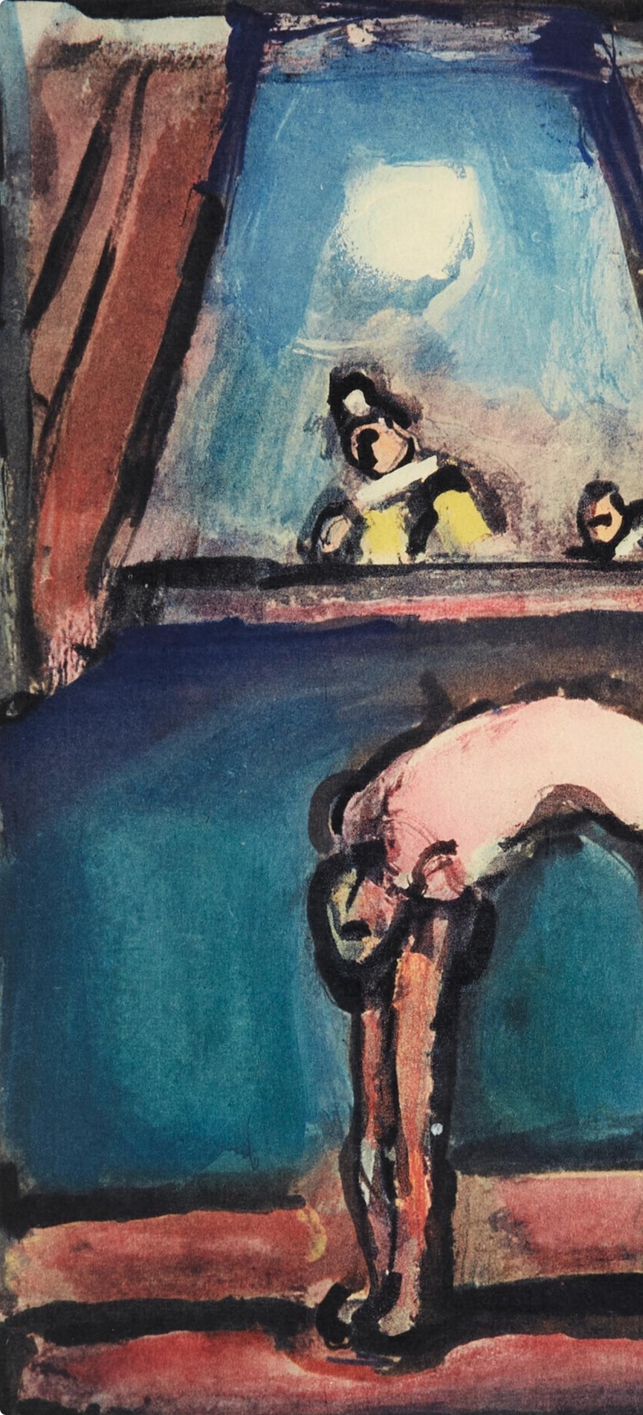 Acrobate, Divertissement, Éditions de la Revue Verve - Print Moderno de Georges Rouault