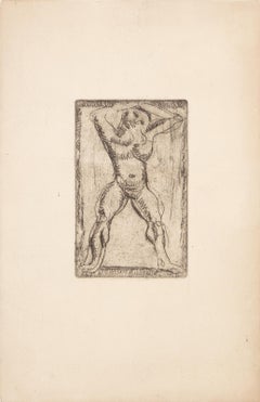 Acróbata, grabado moderno de Georges Rouault