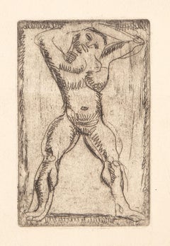 Acróbata, grabado moderno de Georges Rouault
