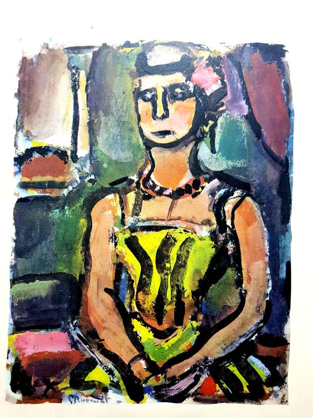 Georges Rouault - After Georges Rouault - Woman Colorful Portrait ...