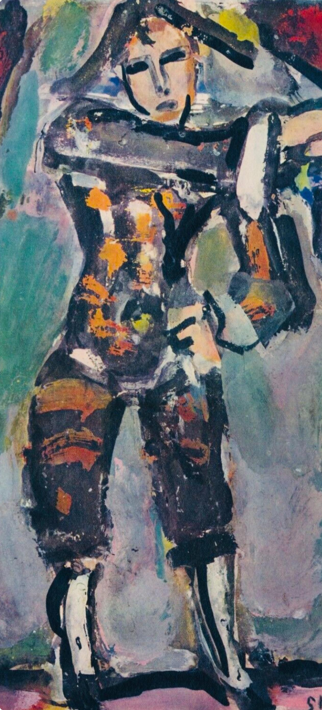 Arlequin, Divertissement, Éditions de la Revue Verve - Print de Georges Rouault