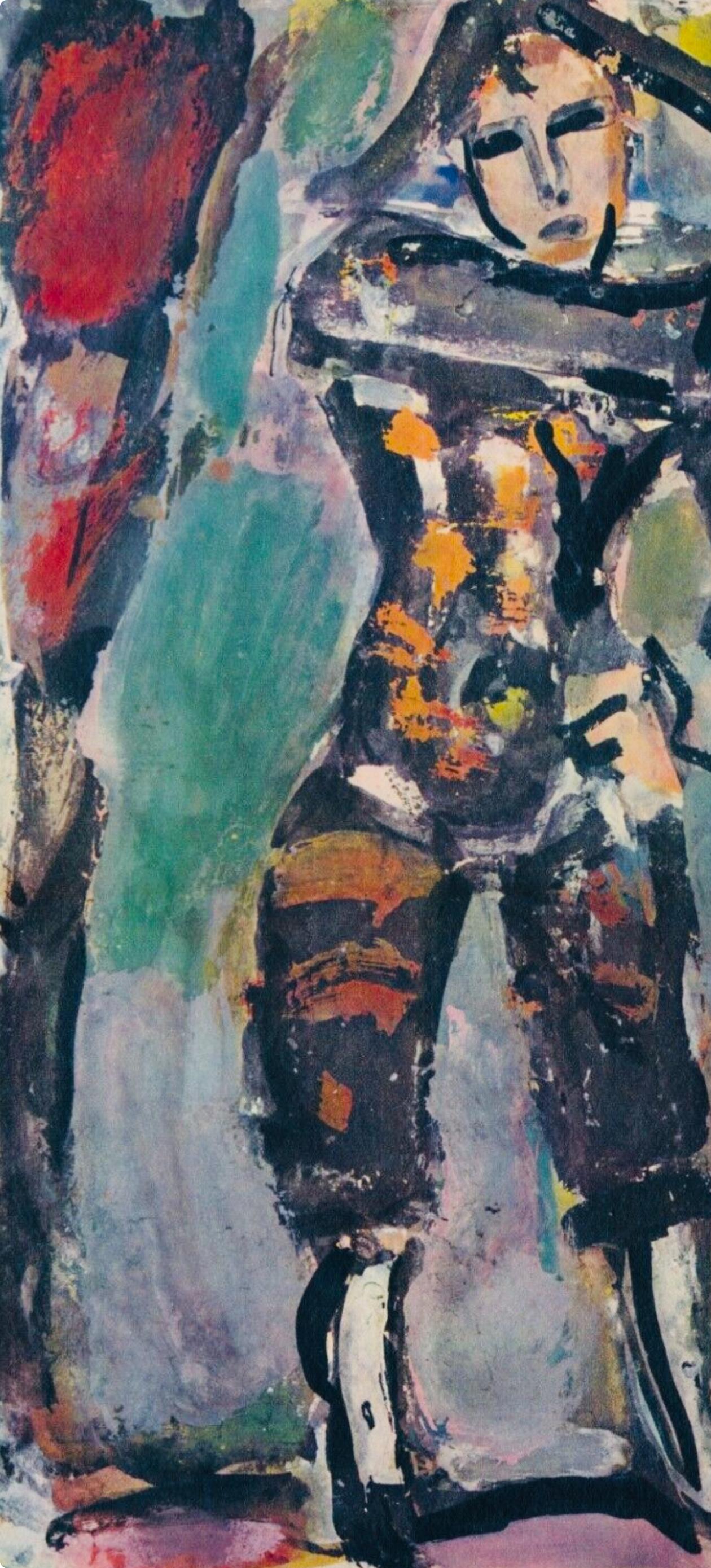 Arlequin, Divertissement, Éditions de la Revue Verve - Print Moderno de Georges Rouault