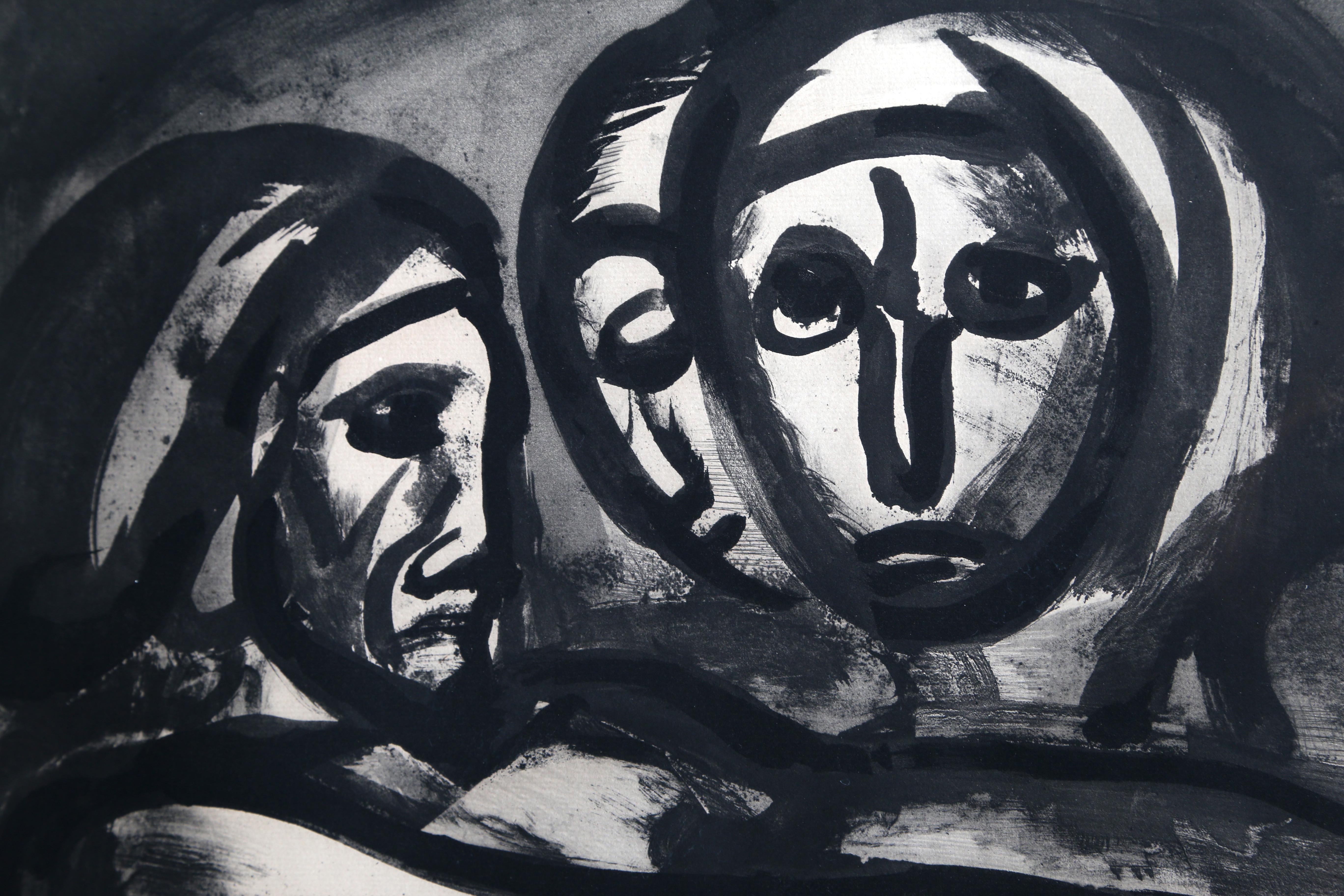 Au Presser Le Raisin Fut Foule', 1922, intaille de Georges Rouault en vente 1