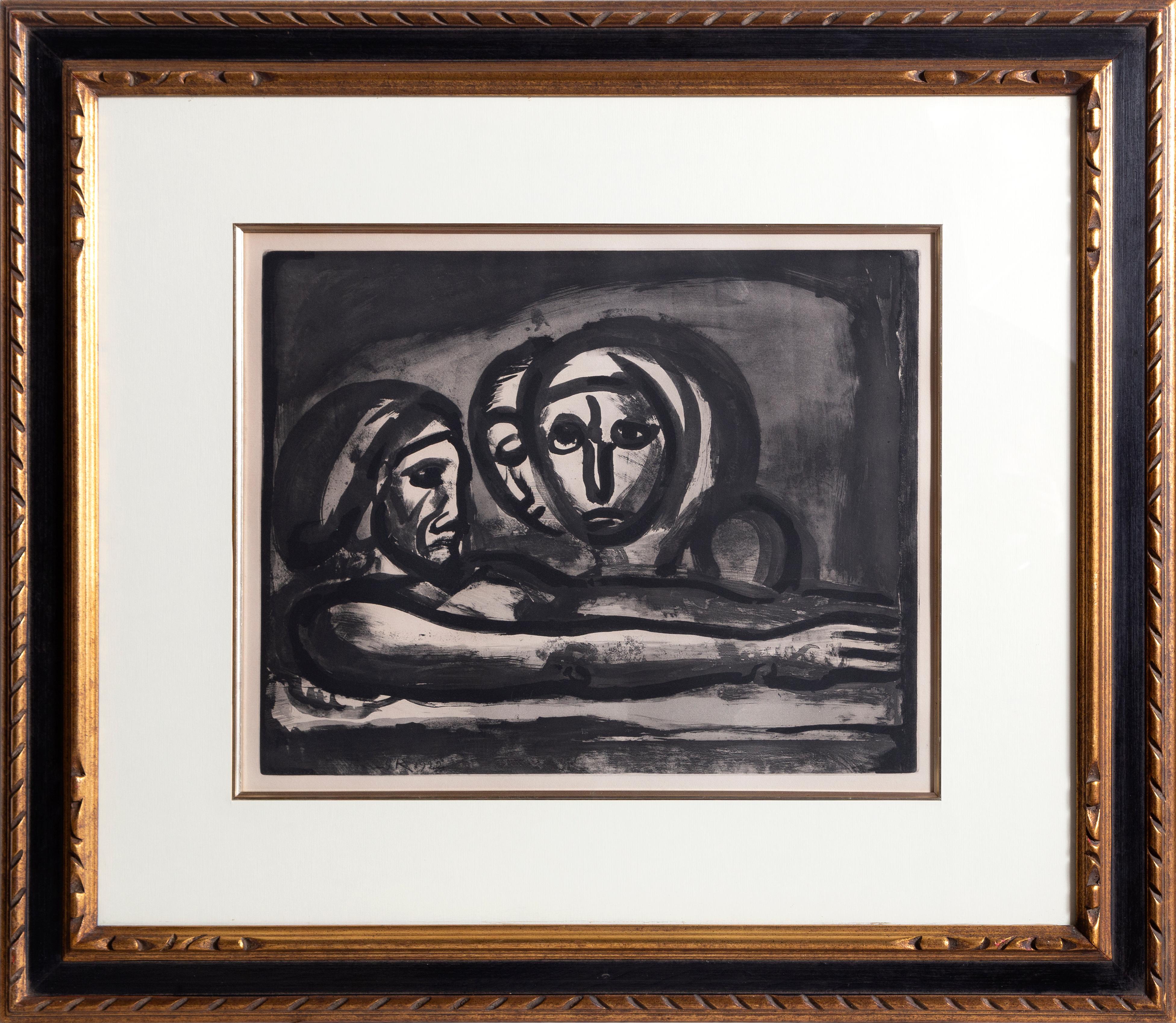 Au Presser Le Raisin Fut Foule", 1922 Intaglio di Georges Rouault