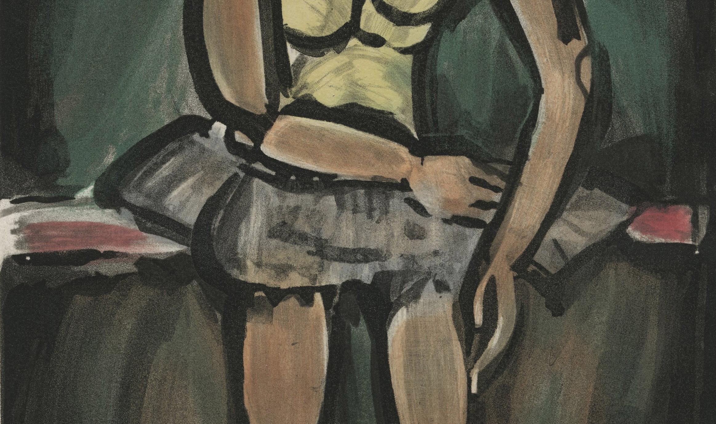 Ballerine (Ballerina) - French School Print by Georges Rouault