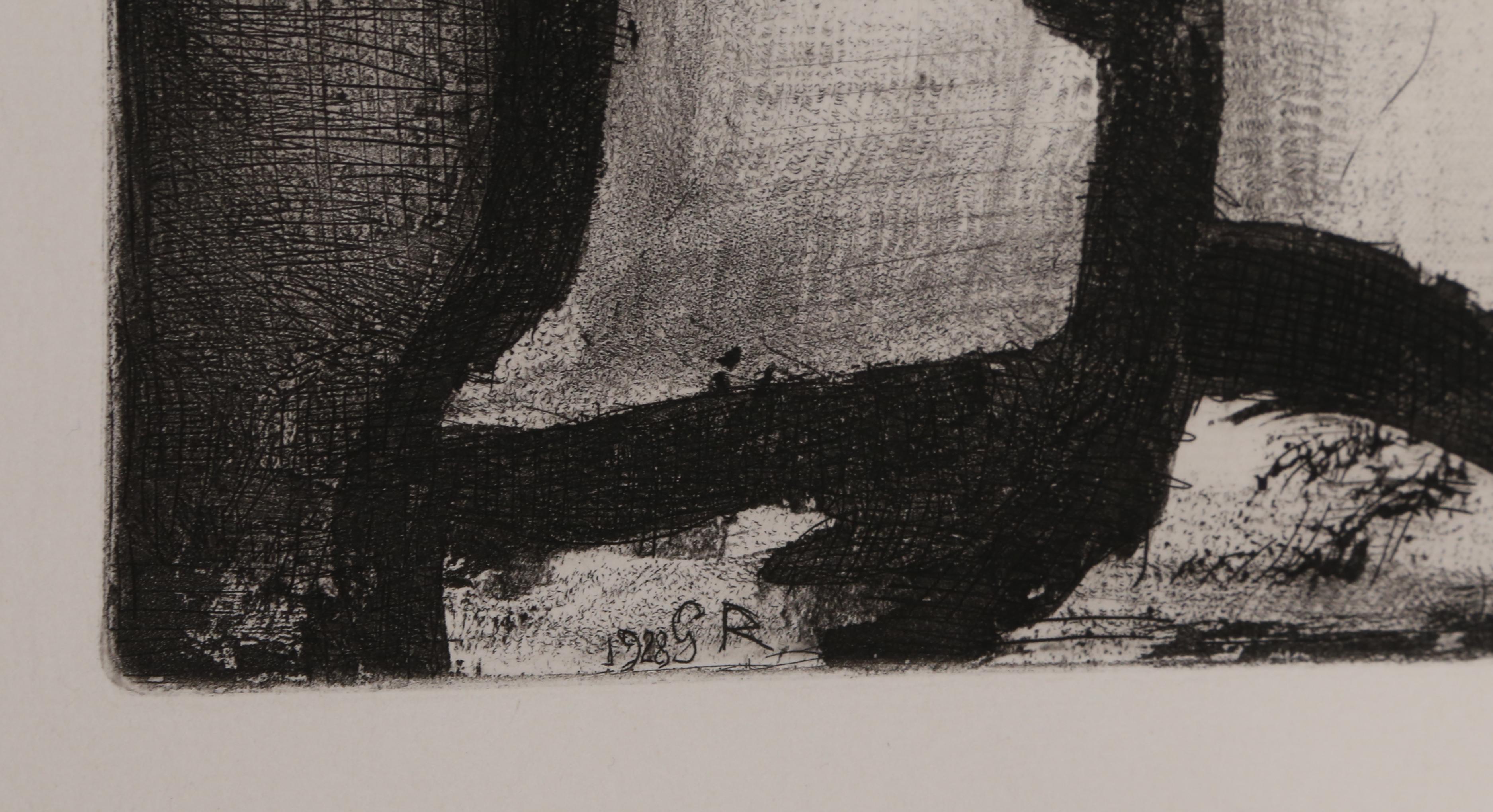 Bon Electeur, 1928 Aguatinta sobre arcos de Georges Rouault en venta 1