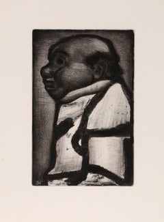 Bon Electeur, 1928 Acquatinta su arco di Georges Rouault