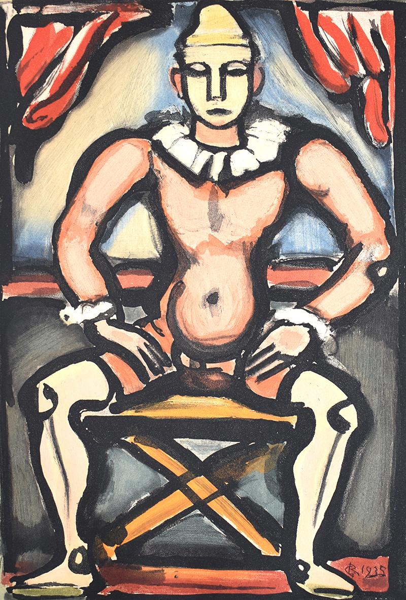 Georges Rouault Figurative Print - Child of the Ball, from: Circus of the Shooting Star -  French Expressionism 