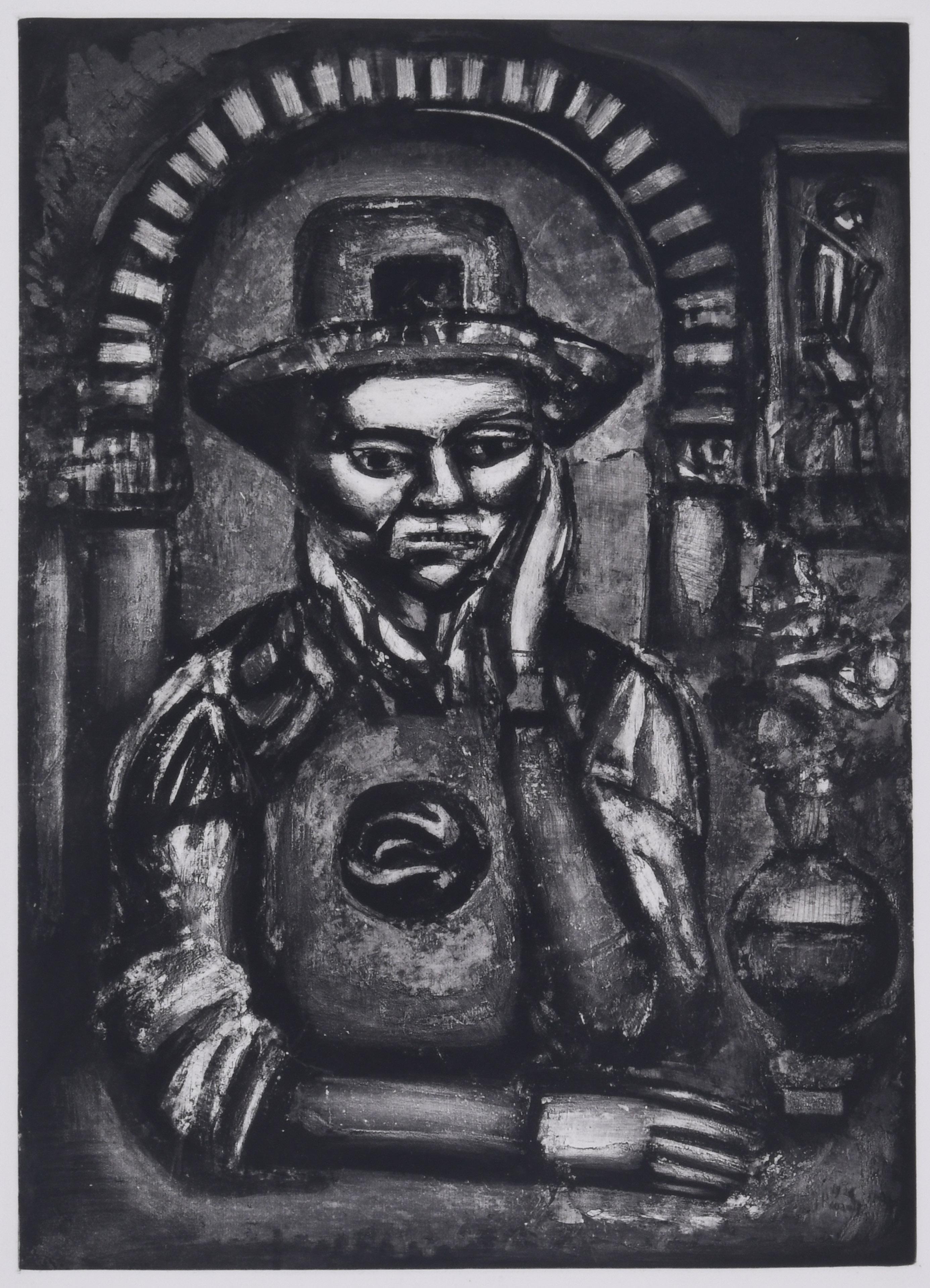 Chinois inventa, dit-on, la poudre a canon, nous en fit don - French School Print by Georges Rouault